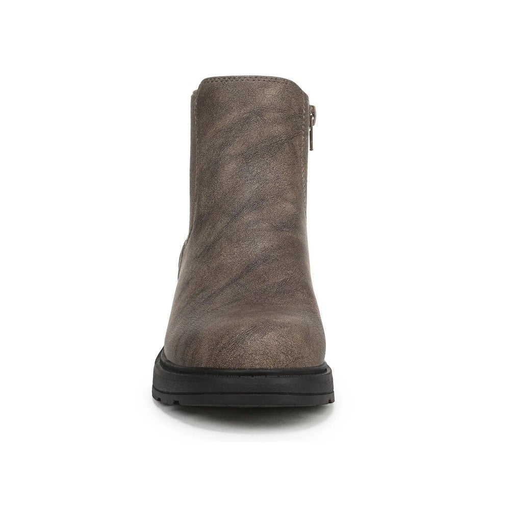 Blowfish Malibu Kali Cozy Women's Vegan Chelsea Side Zip Wedge Ankle Boot Brown