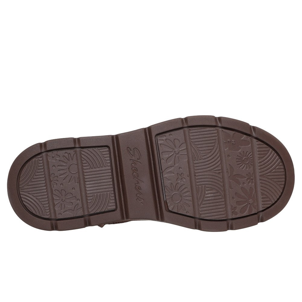 Skechers Keepsakes Cozy Mini Slip In Memory Foam Ankle Boot Chocolate