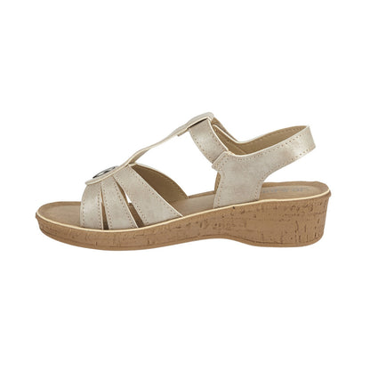 Jo & Joe St Kitts Women's Touch Fastening Slingback Sandal Taupe