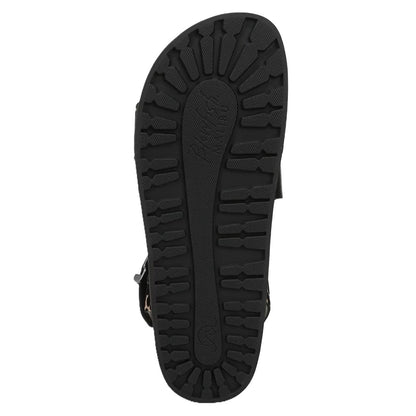 Blowfish Malibu Lance Women's Vegan Open Toe Side Buckle Sandal Black/Leopard