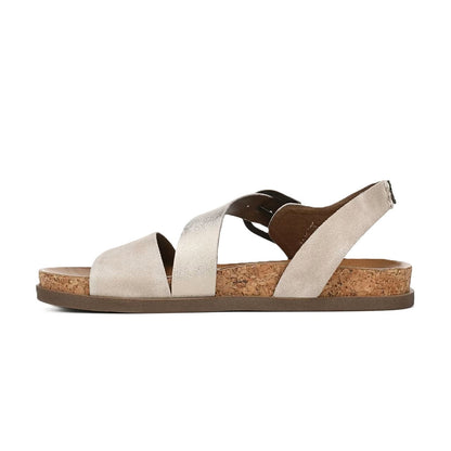 Blowfish Malibu Lance Women's Vegan Open Toe Side Buckle Sandal Cloud Beige