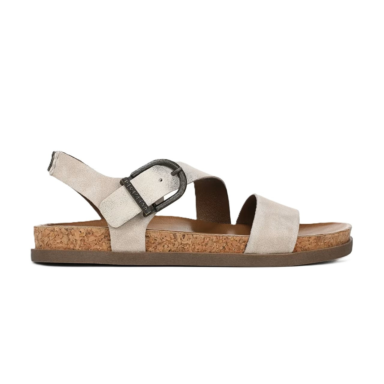 Blowfish Malibu Lance Women's Vegan Open Toe Side Buckle Sandal Cloud Beige
