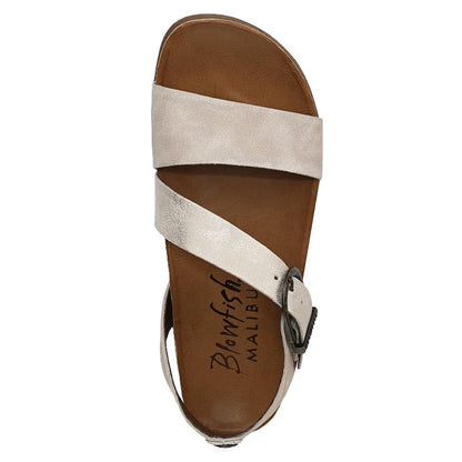 Blowfish Malibu Lance Women's Vegan Open Toe Side Buckle Sandal Cloud Beige