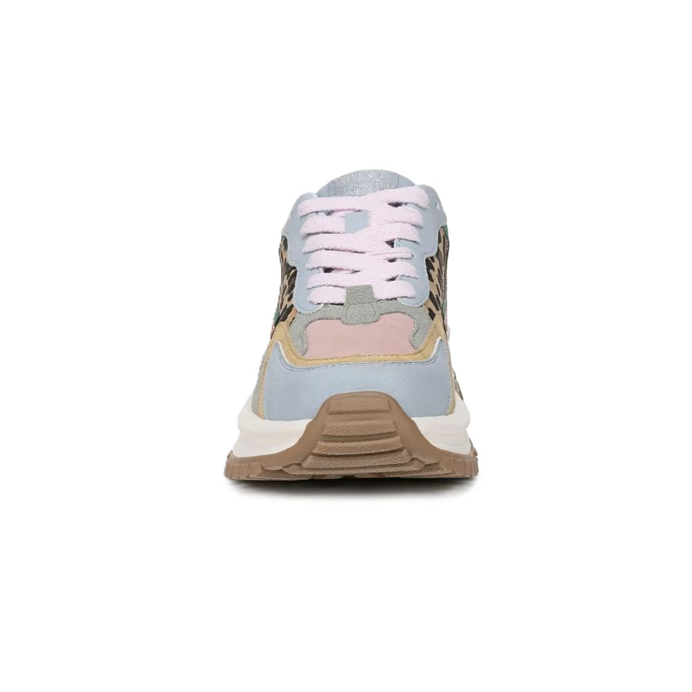 Blowfish Malibu Leo Women's Retro Funky Lace Up Trainer Cloud Blue / Leopard