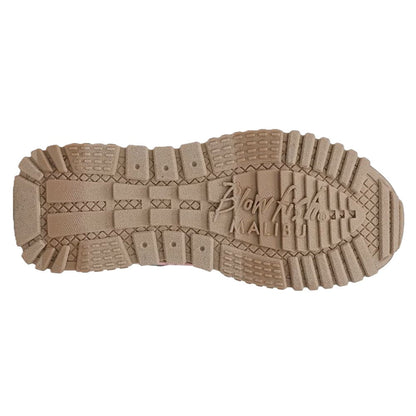 Blowfish Malibu Leo Women's Retro Funky Lace Up Trainer Cloud Blue / Leopard