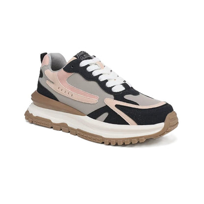 Blowfish Malibu Leo Women's Retro Funky Lace Up Trainer Navy / Pink