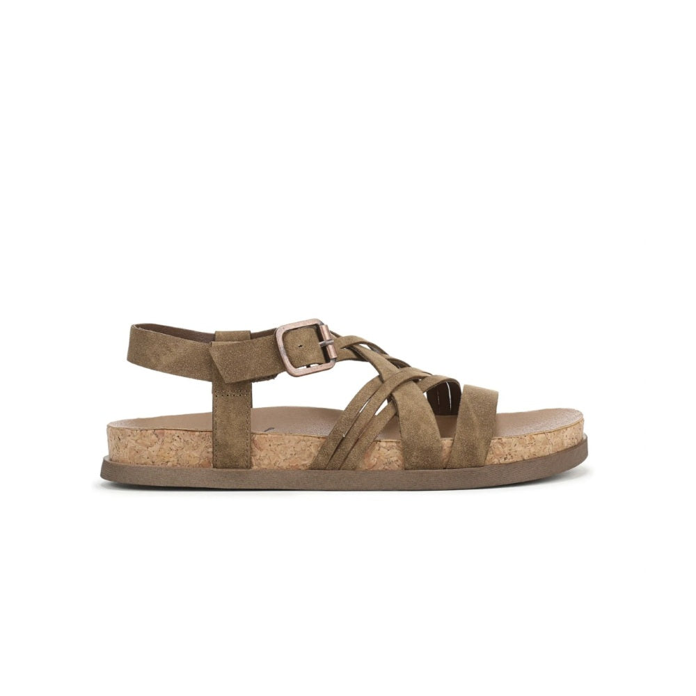 Blowfish Malibu Light Up Women's Buckle Strappy Flatform Vegan Sandal Dark Sand
