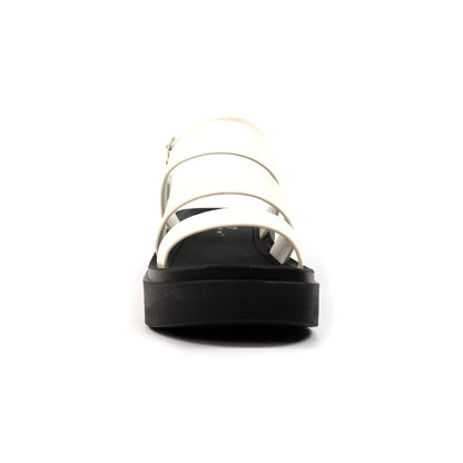 Lunar Lipstick Women's Chunky Sole Summer Sandal White
