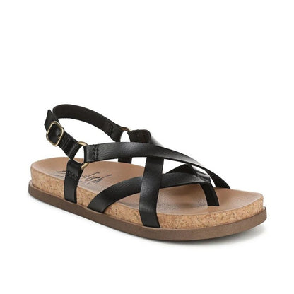 Blowfish Malibu Luster 2 Women's Buckle Strap Crisscross Vegan Sandal Black