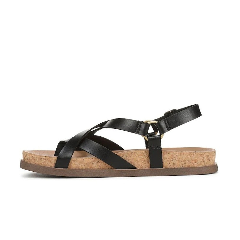Blowfish Malibu Luster 2 Women's Buckle Strap Crisscross Vegan Sandal Black