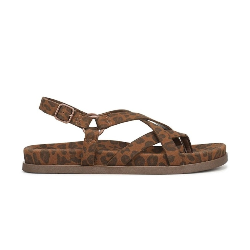 Blowfish Malibu Luster 2 Women's Buckle Strap Crisscross Vegan Sandal Leopard