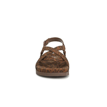 Blowfish Malibu Luster 2 Women's Buckle Strap Crisscross Vegan Sandal Leopard