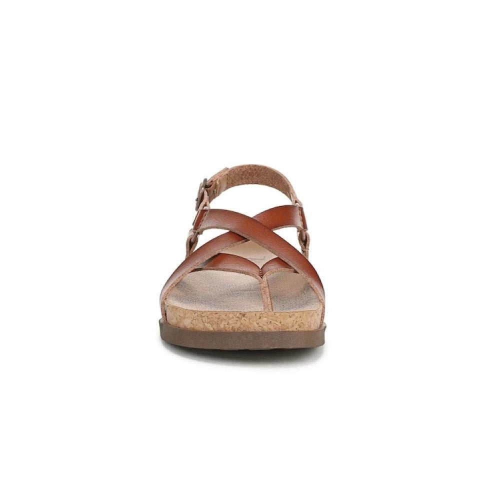 Blowfish Malibu Luster 2 Women's Buckle Strap Crisscross Vegan Sandal Scotch Brown