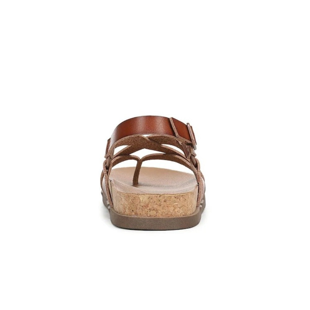 Blowfish Malibu Luster 2 Women's Buckle Strap Crisscross Vegan Sandal Scotch Brown
