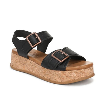 Blowfish Malibu Magical Women's Buckle Strap Platform Vegan Sandal Black