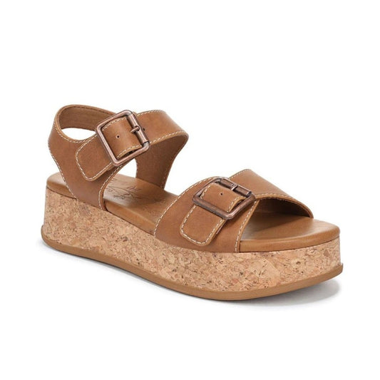 Blowfish Malibu Magical Women's Buckle Strap Platform Vegan Sandal Scotch Brown
