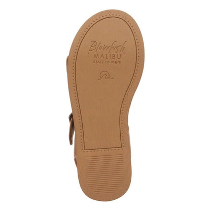 Blowfish Malibu Magical Women's Buckle Strap Platform Vegan Sandal Scotch Brown