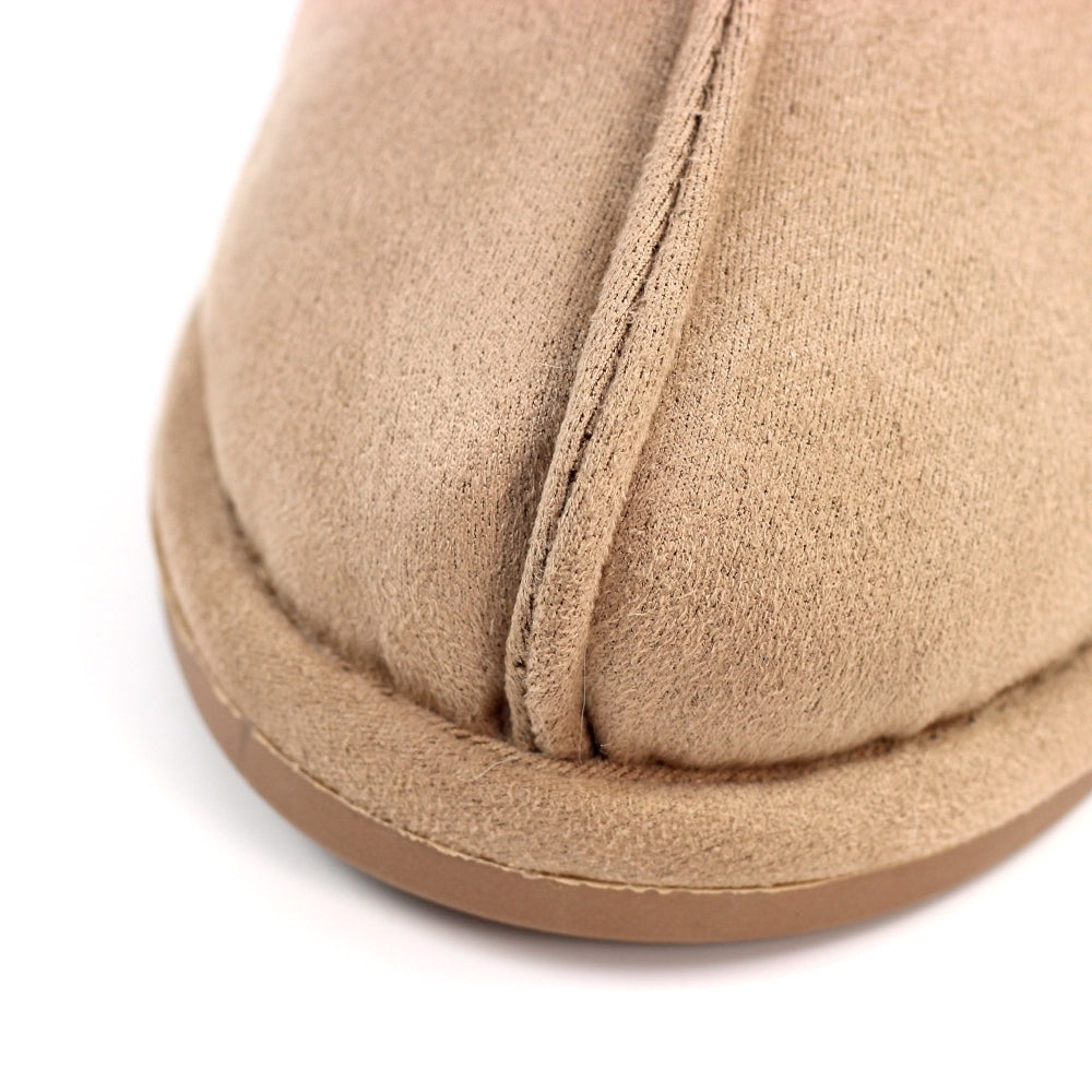 Lunar Margarita II Women's Fur Line Mule Slipper Taupe