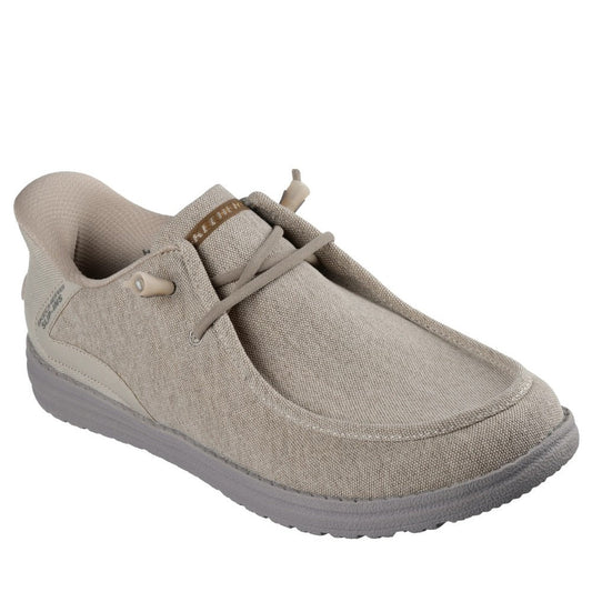 Skechers Melson Coronado Men's Slip-In Machine Washable Relaxed Fit Wally Shoe Taupe