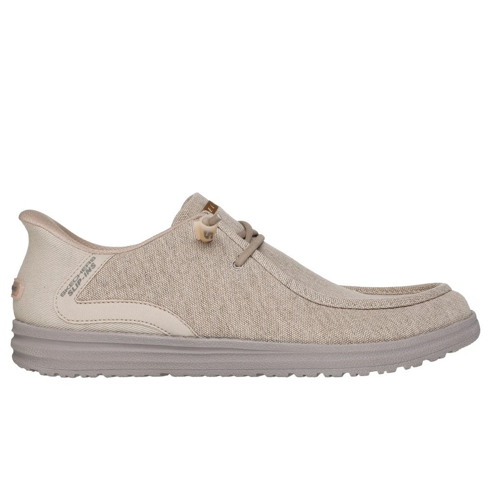 Skechers Melson Coronado Men's Slip-In Machine Washable Relaxed Fit Wally Shoe Taupe