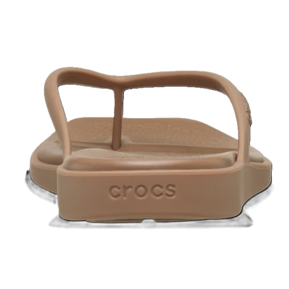 Crocs Miami Flip Women's Lightweight Toe Post Flip Flop Milk Chocolate