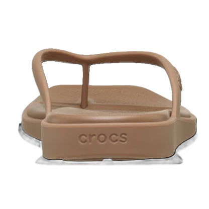 Crocs Miami Flip Women's Lightweight Toe Post Flip Flop Milk Chocolate