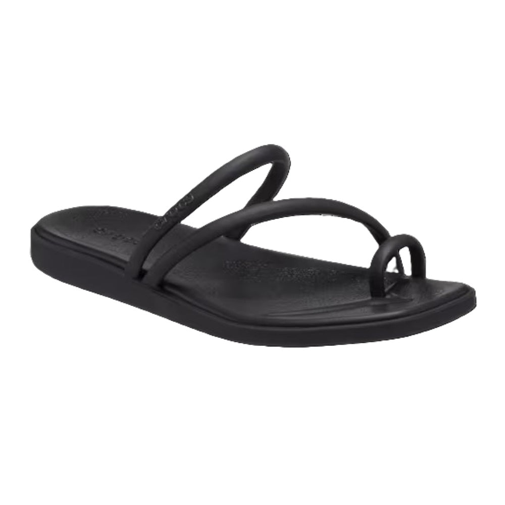 Crocs Miami Toe Loop Women's Lightweight Flip Flop Black