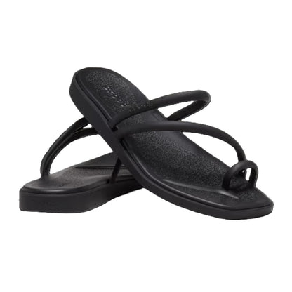Crocs Miami Toe Loop Women's Lightweight Flip Flop Black