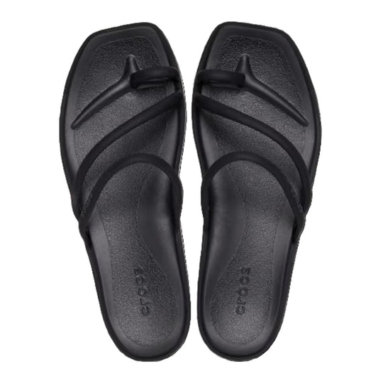 Crocs Miami Toe Loop Women's Lightweight Flip Flop Black