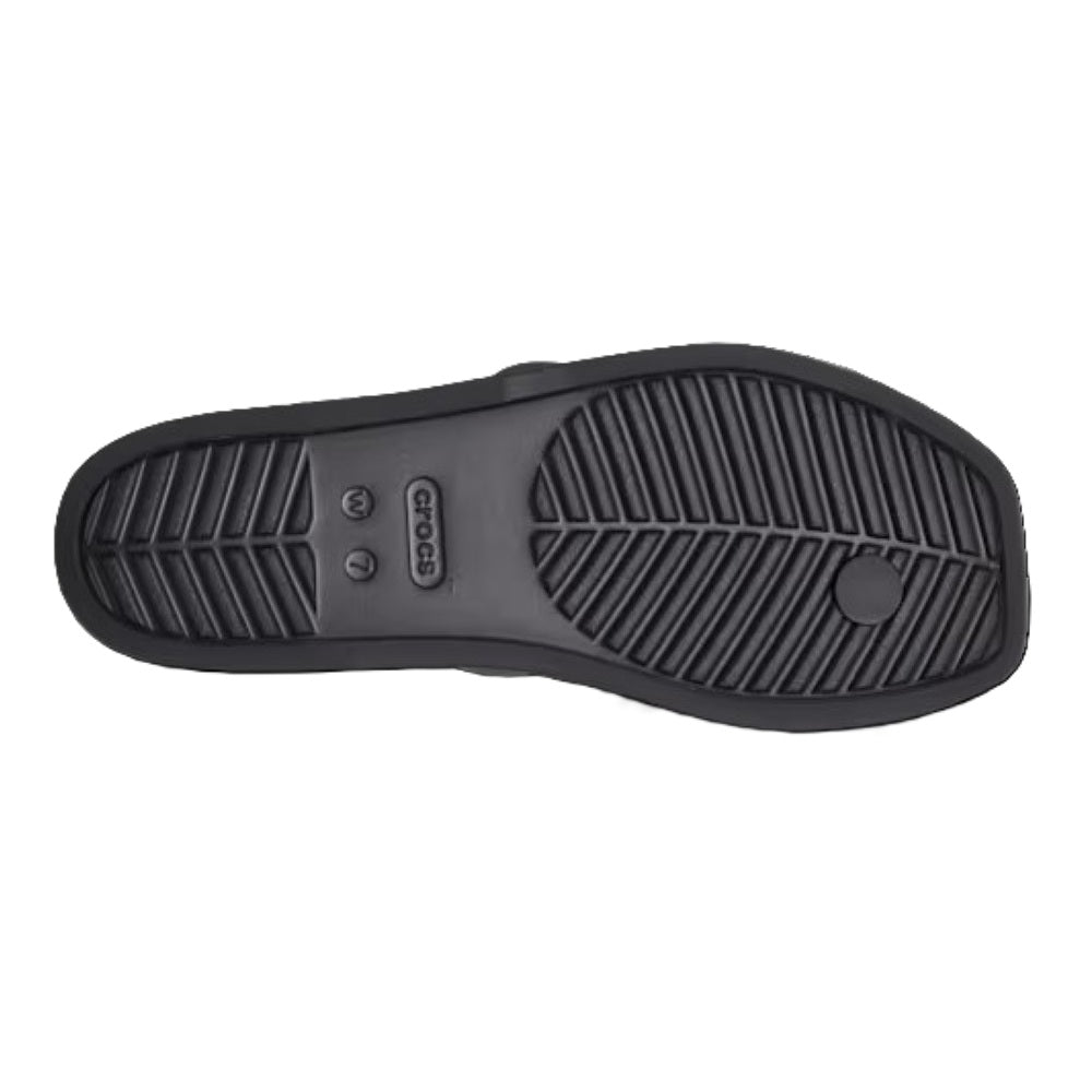 Crocs Miami Toe Loop Women's Lightweight Flip Flop Black