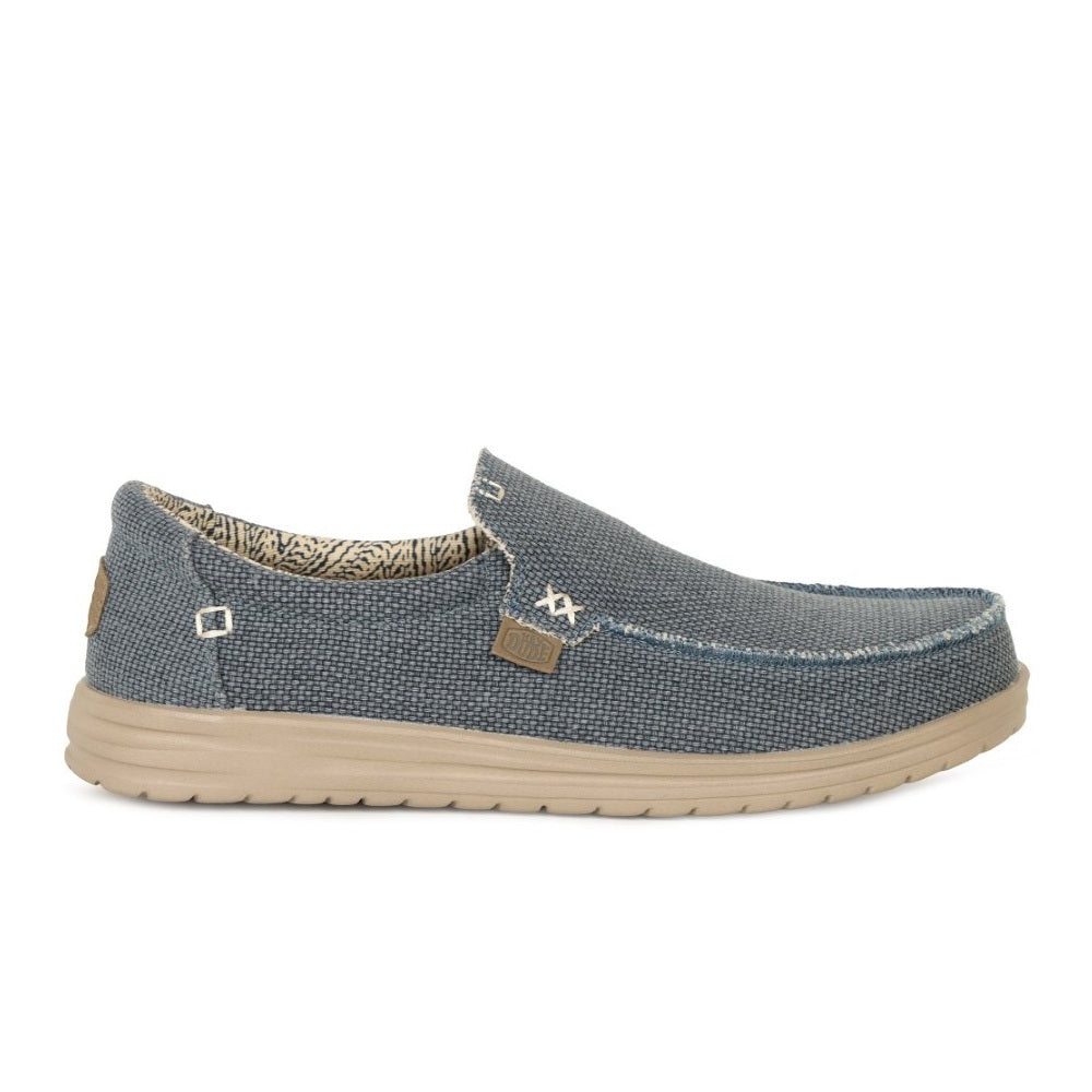 Hey Dude Mikka Braided Men's Slip On Casual Shoe Deep Blue