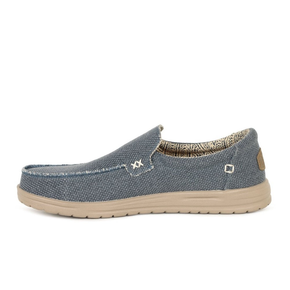 Hey Dude Mikka Braided Men's Slip On Casual Shoe Deep Blue