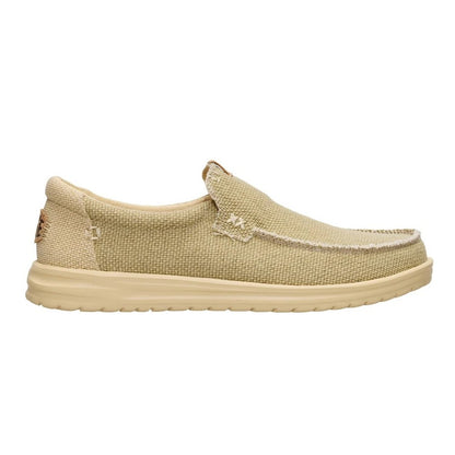 Hey Dude Mikka Braided Men's Slip On Casual Shoe Olive Grey / Boulder Tan