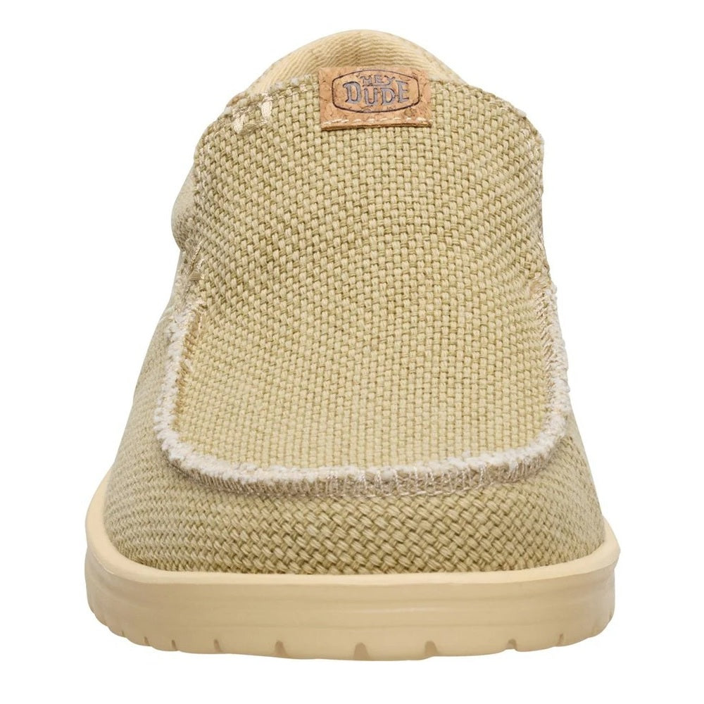 Hey Dude Mikka Braided Men's Slip On Casual Shoe Olive Grey / Boulder Tan