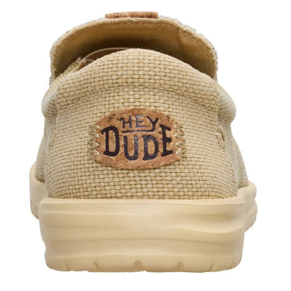 Hey Dude Mikka Braided Men's Slip On Casual Shoe Olive Grey / Boulder Tan