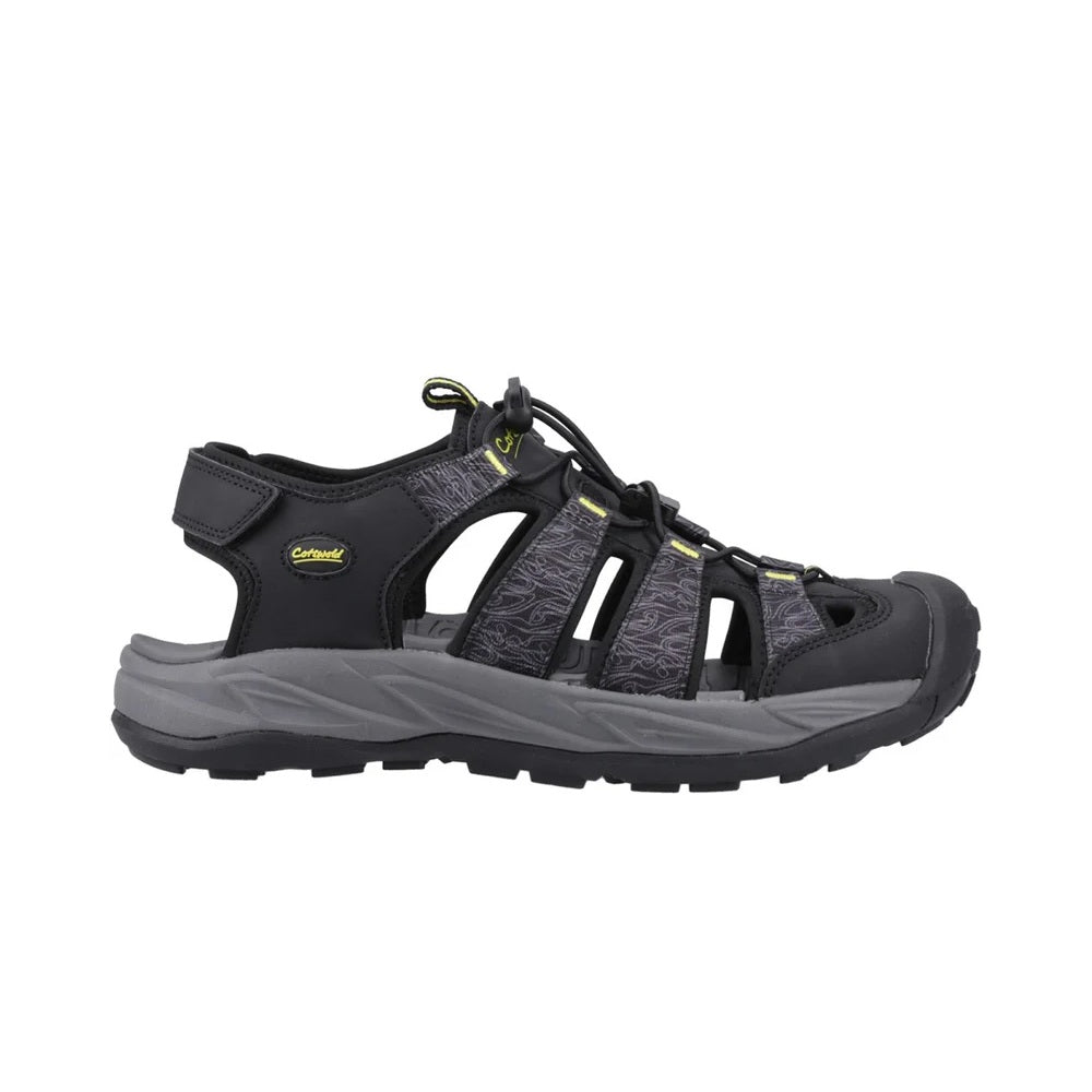 Cotswold Minster Men's Toggle and Touch Trail Sandal Black