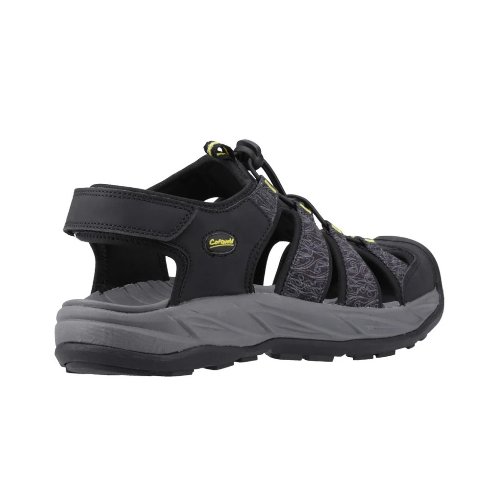Cotswold Minster Men's Toggle and Touch Trail Sandal Black