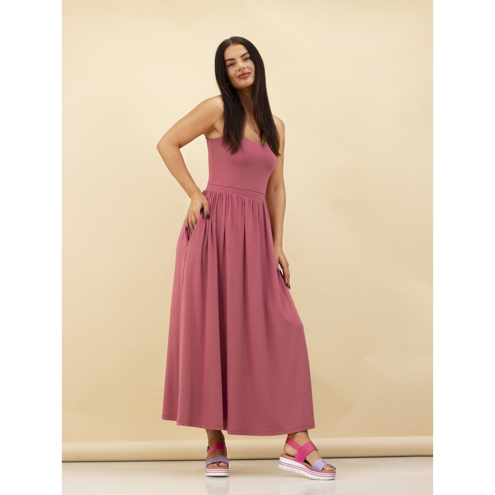 Lunar Missy Women's Chunky Sole Slingback Double Strap Open Toe Sandal Pink/Purple