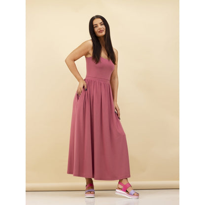 Lunar Missy Women's Chunky Sole Slingback Double Strap Open Toe Sandal Pink/Purple