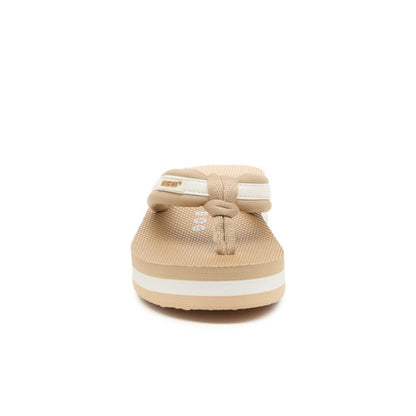 Rocket Dog Monica Nylon Women's Wedge Flip Flop Tan / Off White