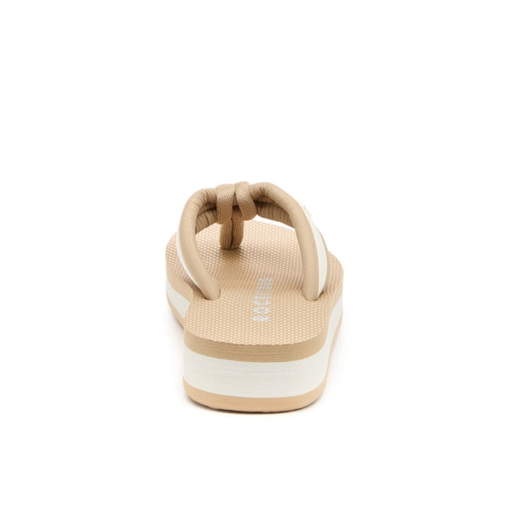 Rocket Dog Monica Nylon Women's Wedge Flip Flop Tan / Off White