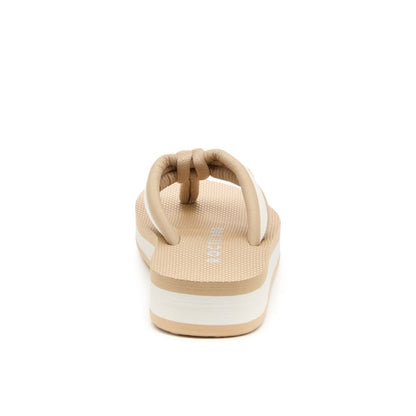 Rocket Dog Monica Nylon Women's Wedge Flip Flop Tan / Off White