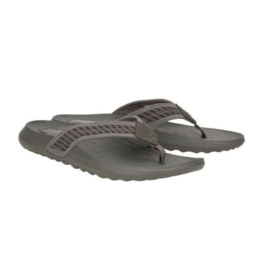 Hey Dude Myers Flip Men's Lightweight Toe Post Flip Flop Black / Granite Grey