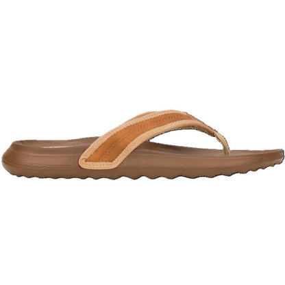 Hey Dude Myers Flip Men's Lightweight Toe Post Flip Flop Lion Orange / Downtown Brown