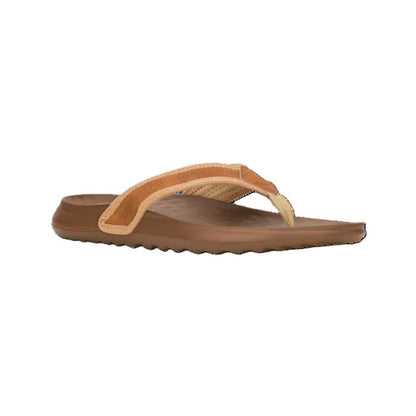 Hey Dude Myers Flip Men's Lightweight Toe Post Flip Flop Lion Orange / Downtown Brown