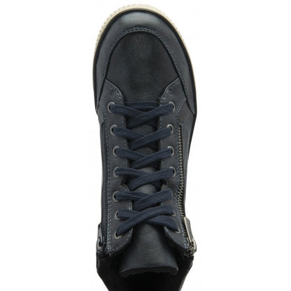 Lotus Bellatrix Women's Lace Up / Zip Up Ankle Boot Navy