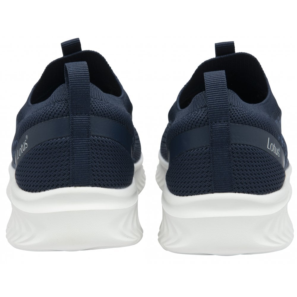 Lotus Girona Women's Bright Lightweight Slip On Casual Trainer Navy