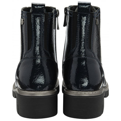 Lotus Jojo Women's Lace / Zip Up Ankle Boot Navy Patent