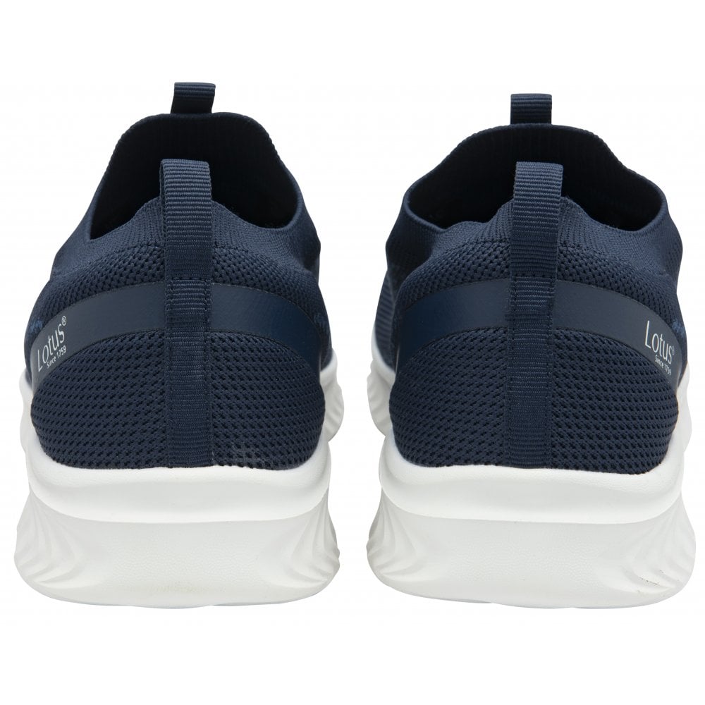 Lotus Cadiz Men's Lightweight Slip On Casual Trainer Navy