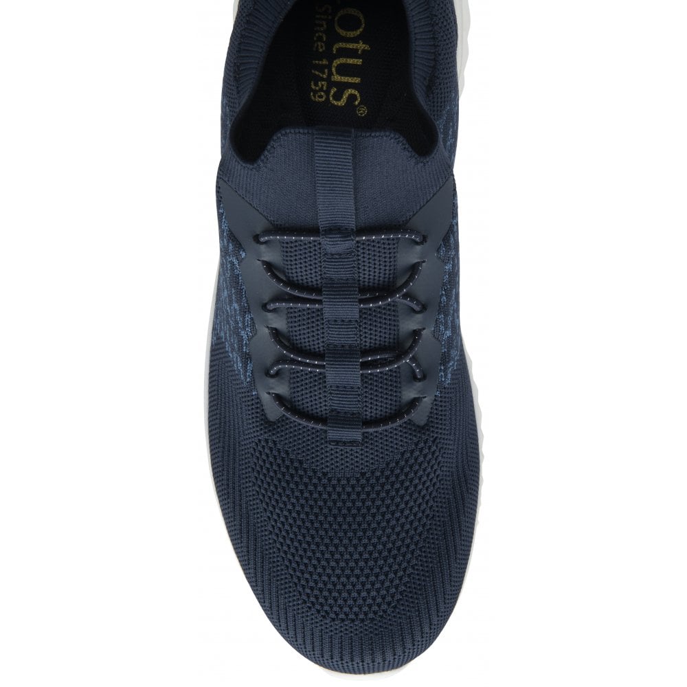 Lotus Cadiz Men's Lightweight Slip On Casual Trainer Navy